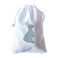 thumbnail image 1 of YingYouFu Easter Cloth Bags, Bunny Gift Bags with Drawstring for Candy, Birthday, Wedding Party Favors, Decoration Supplies(Green), 1 of 6