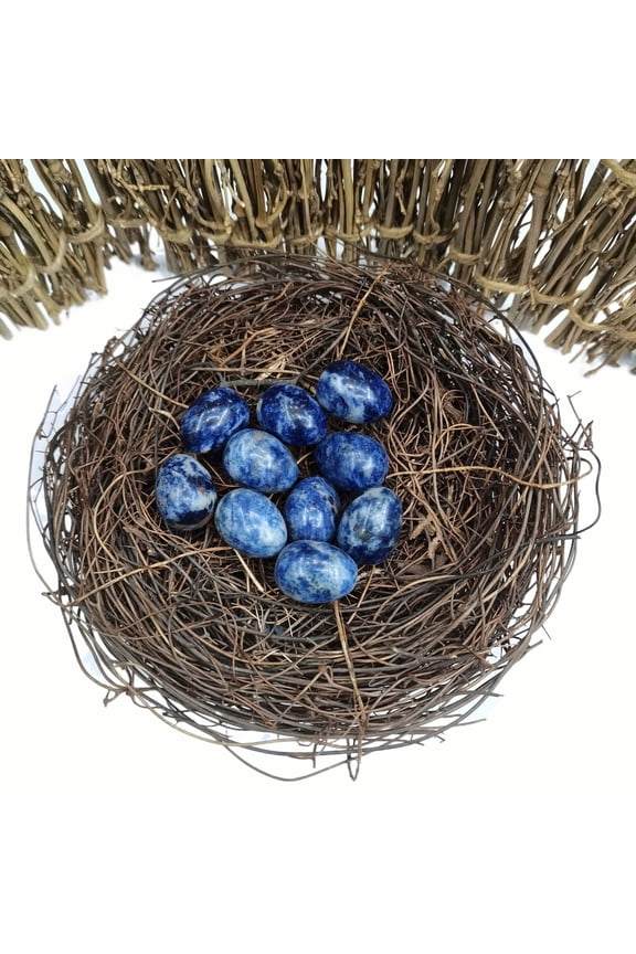 Easter Crystal Eggs, Mini Agate Bird Egges Decorative Stones for Holiday Crafts, 10 Piece Set for Home Decor or Gift Fillers, Assorted Colors