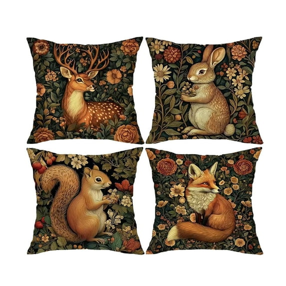 YingYouFu Easter Day Pillow Covers Set of 4,Cute Animals Throw Pillow Covers for Boys Girls Add to the Festive Spirit Gifts for Children and Friends