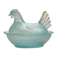 thumbnail image 1 of YingYouFu Easter Decor Vintage Glass Hen on Nest Dish with Lid - Large Pedestal Rooster Glass Candy Bowl, Colorful Crystal Candy Jar for Snacks, Dessert, Cookies | Home Kitchen Office Tabletop Decor, 1 of 7