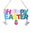 thumbnail image 1 of YingYouFu Easter Door Hanger, Wooden Welcome Sign with Colorful Eggs and Bunnies, Large Front Door Decoration for Spring Holiday, Outdoor Indoor Hanging Decor, 1 of 6