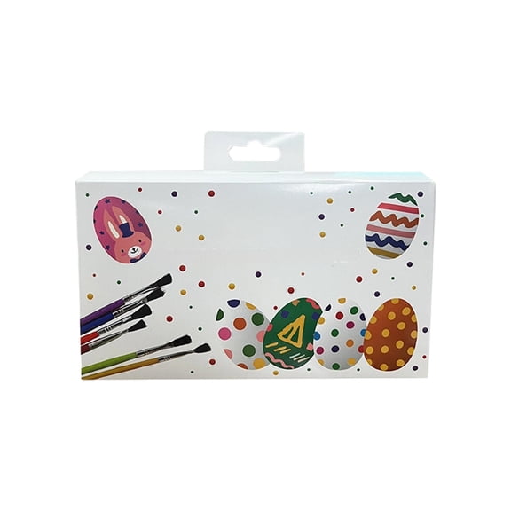 YingYouFu Easter Egg Painting Kit, Creative Set 6 Pack for Kids Easter Party Art Activity, Holiday Craft Supplies for Children and Family Celebration, Spring Fun Activity