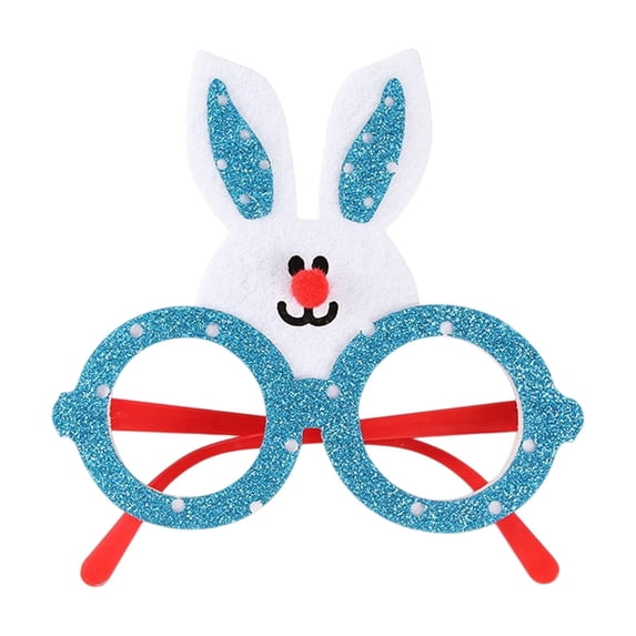 YingYouFu Easter Glasses, Childrens Rabbits Ear Chick Colored Eggs Photo Props for Party, Fun Decoration Supplies for Holiday Celebration