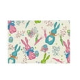 thumbnail image 1 of YingYouFu Easter Placemats, Bunny Chick Design Heat Insulating Linen Table Mats for Kitchen Dining, Vintage Easter Holiday Table Decor, Spring Festival Place Mats Set, 1 of 6