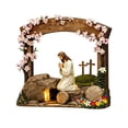 thumbnail image 1 of YingYouFu Empty Tomb Easter Scene and Cross Decoration He Is Risen Tabletop Decor Religious Wooden Signs Jesus Cross Table Centerpieces for Religious Home Mantels Tabletop Christian Gifts, 1 of 8