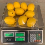 YingYouFu Fake Fruit Home Decoration - Artificial Yellow Lemon 10Pcs Set, Lifelike Simulation Fruit Decor for Kitchen, Dining Table, Or Home, Decorative Fake for Realistic