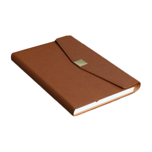 YingYouFu Faux Leather Notebook, A5 Size with Metal Binder Rings, 128 Sheets White Paper Journal for Office, Home, Business, Travel, Writing