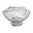 thumbnail image 1 of YingYouFu Fruit Bowl for Coffee Table, Tall Legged Candy Nut Tray, Modern Snack Dessert Container for Living Room, Glass Centerpiece Dish for Entertaining Clear, 1 of 6