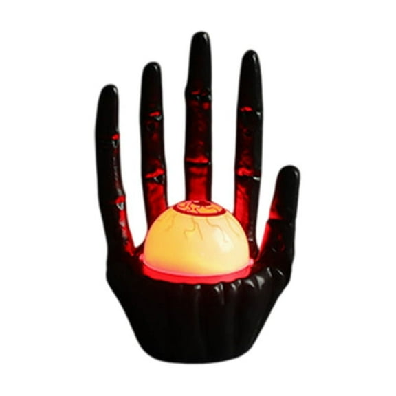 YingYouFu Ghost Night Light, Handmade Batsh Lamp for Decor, Spooky Glowing , Halloween Bedroom Ambient Decor, Black