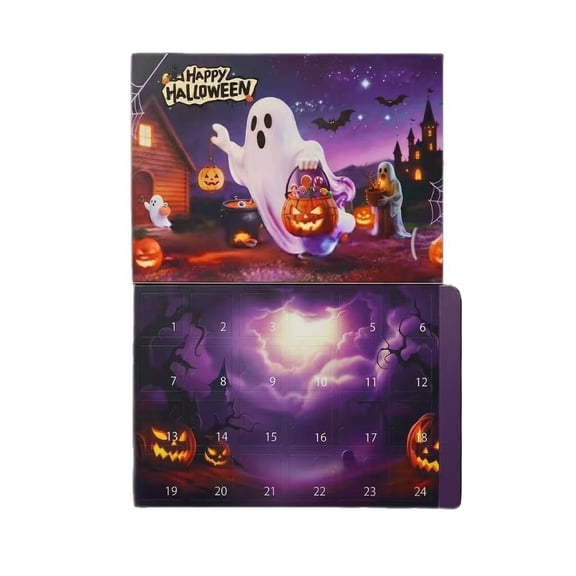 YingYouFu Halloween 2026 Advent Calendar, Vacation Holiday Countdown Calendar for Festive Celebration, For Home Party Decor Countdown Gift for Indoor Holiday Table Display