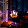 thumbnail image 1 of YingYouFu Halloween Acrylic Suncatcher Hanging Ornament, Ghost Pumpkin Maple Leaf Design Window Pendant, Decorative Hanging Decor for Window, Wall, Home, Fall Thanksgiving, Holiday Party Decoration, 1 of 5