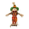 thumbnail image 1 of YingYouFu Halloween Decor, Scarecrow Figurine Fabric Straw HandCraftsed, Fall Harvests Festival , Indoor Outdoor Party Ornament, Green, 1 of 6