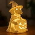 thumbnail image 1 of YingYouFu Halloween Ghost Dog Lamp, Dachshund Nightlight Figurine, ing Pet Decor, Quirky Bedroom Decoration, Spooky Holiday Light, A, 1 of 3
