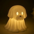 thumbnail image 1 of YingYouFu Halloween Ghost Dog Lamp, Dachshund Nightlight Figurine, ing Pet Decor, Quirky Bedroom Decoration, Spooky Holiday Light, B, 1 of 3