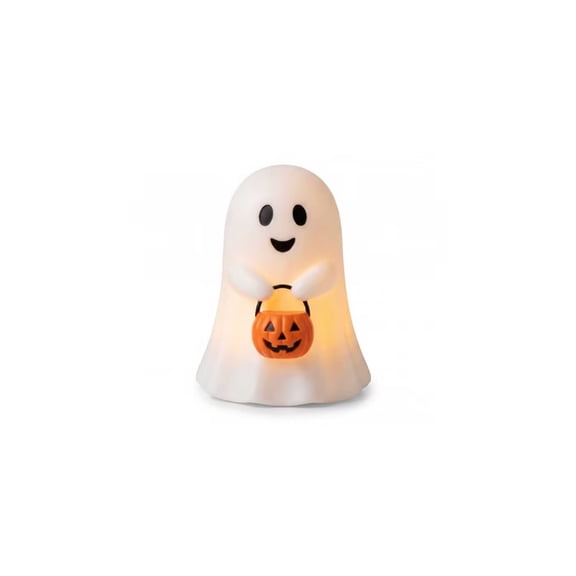 YingYouFu Halloween Pumpkin LED Night Light, Candy Bucket Design Tabletop Lamp Decor, Decorative Table Lamp for Home Bedroom, Living Room, Holiday Party, Warm Ambient Light Decoration