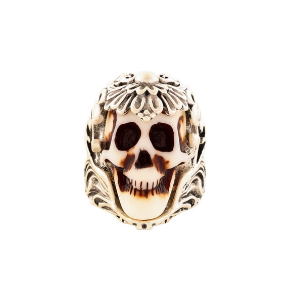 YingYouFu Halloween Skull Adjustable Ring, Themed Open Ring with Classic Design, Festive Jewelry for Daily Wear, Holiday Party, Themed Event, Stylish Festival Accessory