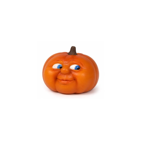 YingYouFu Halloween Smiling Pumpkin Figurine, Whimsical Tabletop Ornament for Home Office Holiday Decor, Charming Decorative Statue for Shelf, Mantel, Living Room Indoor Party Display