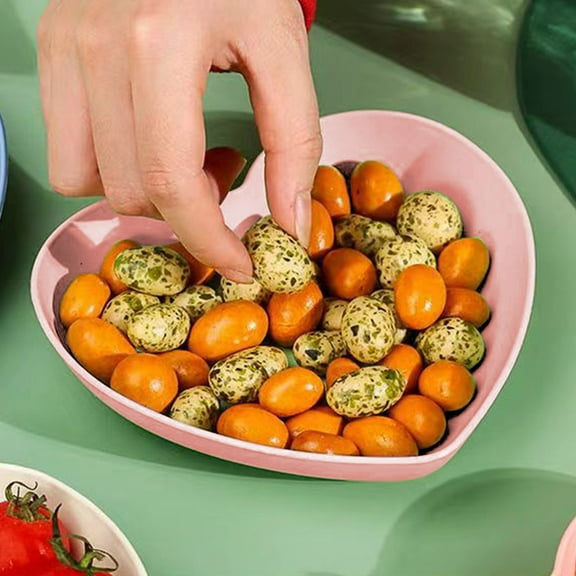 YingYouFu Heart Shaped Dessert Salad Plates, 5.91 Inch Ceramic White Dinner Plates, Heart Dishes for Dessert, Appetizers, Steak, Snacks, Microwave & Oven Safe, Thanksgiving & Christmas Day Gifts