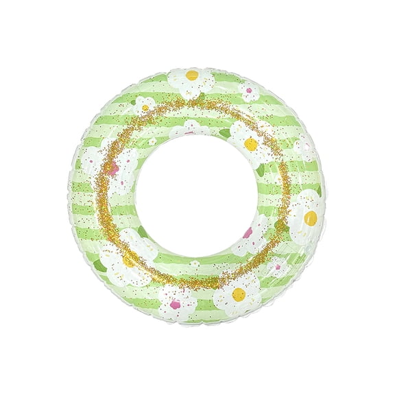 YingYouFu Heart Shaped Inflatable Swim Ring, Thickened Anti Roll Over Swimming Float Aid, Durable Swim Float for Pool, Beach, Summer Water Activities Recreation Use