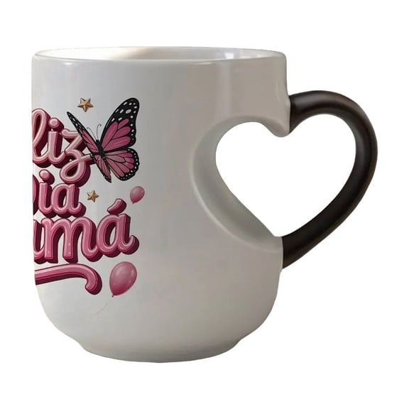 YingYouFu Heat Changing Mug, Thermosensitive Ceramic Color Changing Coffee Cup, Magic Heat Reactive Mug for Iced Hot Beverages, Home Kitchen Gift