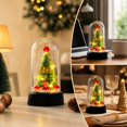 thumbnail image 1 of YingYouFu Lighted Christmas Cloche Decor, Battery Operated Mini Scene Ornament, Tabletop Tree Dome Decoration for Party Home Gift Present Display, 1 of 7