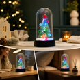 thumbnail image 1 of YingYouFu Lighted Christmas Cloche Decor, Battery Operated Mini Scene Ornament, Tabletop Tree Dome Decoration for Party Home Gift Present Display, 1 of 7