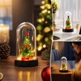 thumbnail image 1 of YingYouFu Lighted Christmas Cloche Decor, Battery Operated Mini Scene Ornament, Tabletop Tree Dome Decoration for Party Home Gift Present Display, 1 of 7