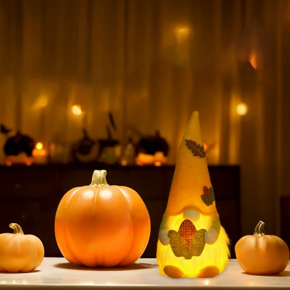 YingYouFu Luminous Dwarf Doll Festival Decoration Glowing Ornament for Childrens Gift Home Decor without Face Design