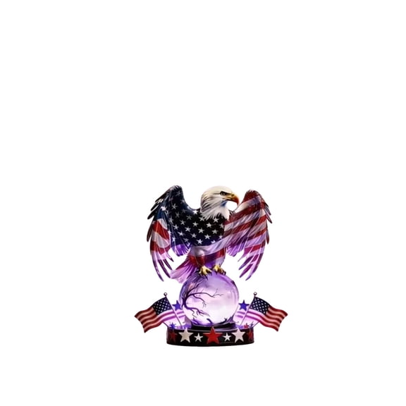 YingYouFu Patriotic Eagle LED Table Lamp, Compact Decorative Patriotic Desk Lamp for Tabletop Decor, Energy Efficient LED Lamp for Home Office Shelf Indoor Festival Decoration
