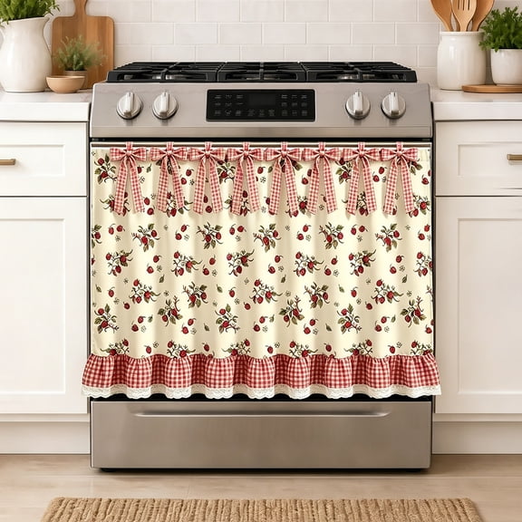 YingYouFu Reusable Washable Heat Resistant Oven Rack Guard Skirt, Non Stick Spill Burn Protective Liner, Flexible Shield Sleeve for Home Baking, Roasting, Kitchen Oven Interior Safety Care
