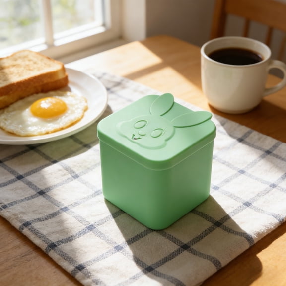 YingYouFu Silicone Snack Container, Leakproof Mini Food Storage Pot, Reusable Condiment Sauce Salad Dressing Cup for Lunch Box Travel Portable Green