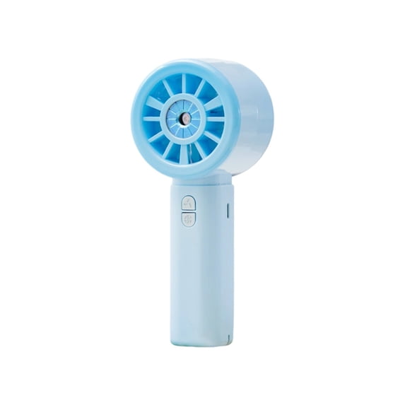 YingYouFu Slim Handheld Fan with Digital Display, High Speed Turbine Portable Mini Fan, USB Rechargeable Strong Airflow for Outdoor Office Home Travel