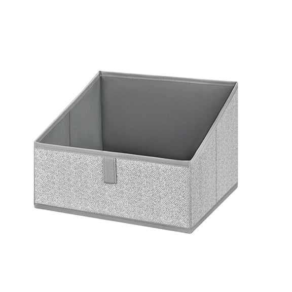 YingYouFu Storage Bin, Large Trapezoid Foldable Organizer Box 3.79 Gallon for Clothes Towels Books and Toys, Shelf Drawer Storage Solution, Space Saving Design for Home Organization