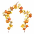 thumbnail image 1 of YingYouFu Thanksgiving Fall Fake Garland for Home Autumn Harvest Decorations | Autumn Artificial Berry Pumpkin Maple Leaf Garland Decor for Fireplace Table Front Door Holiday Party Decorations, 1 of 6