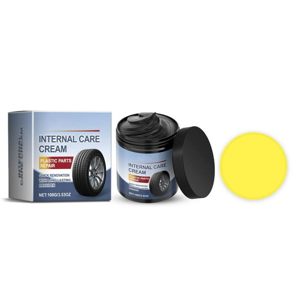 YingYouFu Tire Shine Coating Paste - Tire Dressing Gel with Application Sponge, Auto Tire Polish Wax for Car Tire Protection Maintenance and Safe Driving