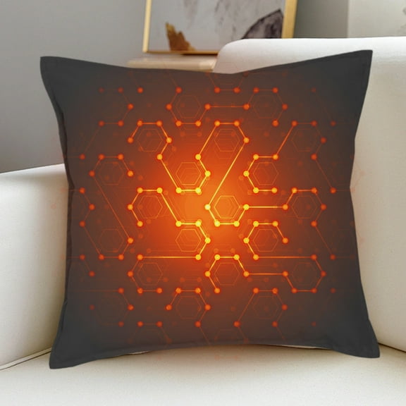 YingYouFu USB Heated Pillow with Three Level Temperature Adjustment Heating Pillow and Backrest for Office Chair and Bed Use Comfortable and Soothing for Neck and Back