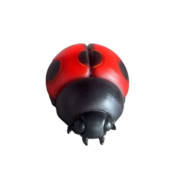 YingYouFu USB Plug In Cute Insect Shaped Glowing Statue Night Lamp, Compact Ladybug Form Soft LED Table Ornament, Low Bright Ambient Light for Bedroom, Desk, Interior Home Accent Lighting