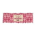 thumbnail image 1 of YingYouFu Valentine Curtain Valance Pastel Hearts Valance 53.94 x 17.72 Inch Short Window Treatment for Farmhouse Wedding, 1 of 6