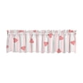 thumbnail image 1 of YingYouFu Valentine Curtain Valance Pastel Pink Hearts Valance 53.94 x 17.72 Inch Short Window Treatment for Farmhouse Wedding, 1 of 6