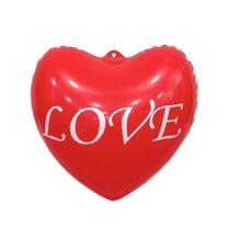 YingYouFu Valentine Day Inflatable Heart Balloon Outdoor Decorations PVC Valentines Outdoor Heart Ornament for Wedding Party Yard Decor(Love)