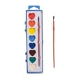 thumbnail image 1 of YingYouFu Valentine Watercolor Paint Set for Kids Heart Shaped 8 Color Solid Pigment with Brush, Children's Art Supplies for Drawing and Craft, Gift Set, 1 of 7