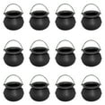 thumbnail image 1 of YingYouFu Witches bucket set, mini cauldron Halloween party decoration 12pcs, spell potion jar props, festive table centerpiece collection, Black, 1 of 6