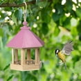 thumbnail image 1 of YingYouFu Wooden Bird Feeder Hanging for Garden Yard - Hexagon Shaped Bird Feeder with Roof, Great for Attracting Birds To Your Garden, Durabled and Stylish Addition To Outdoor Decor, 1 of 9