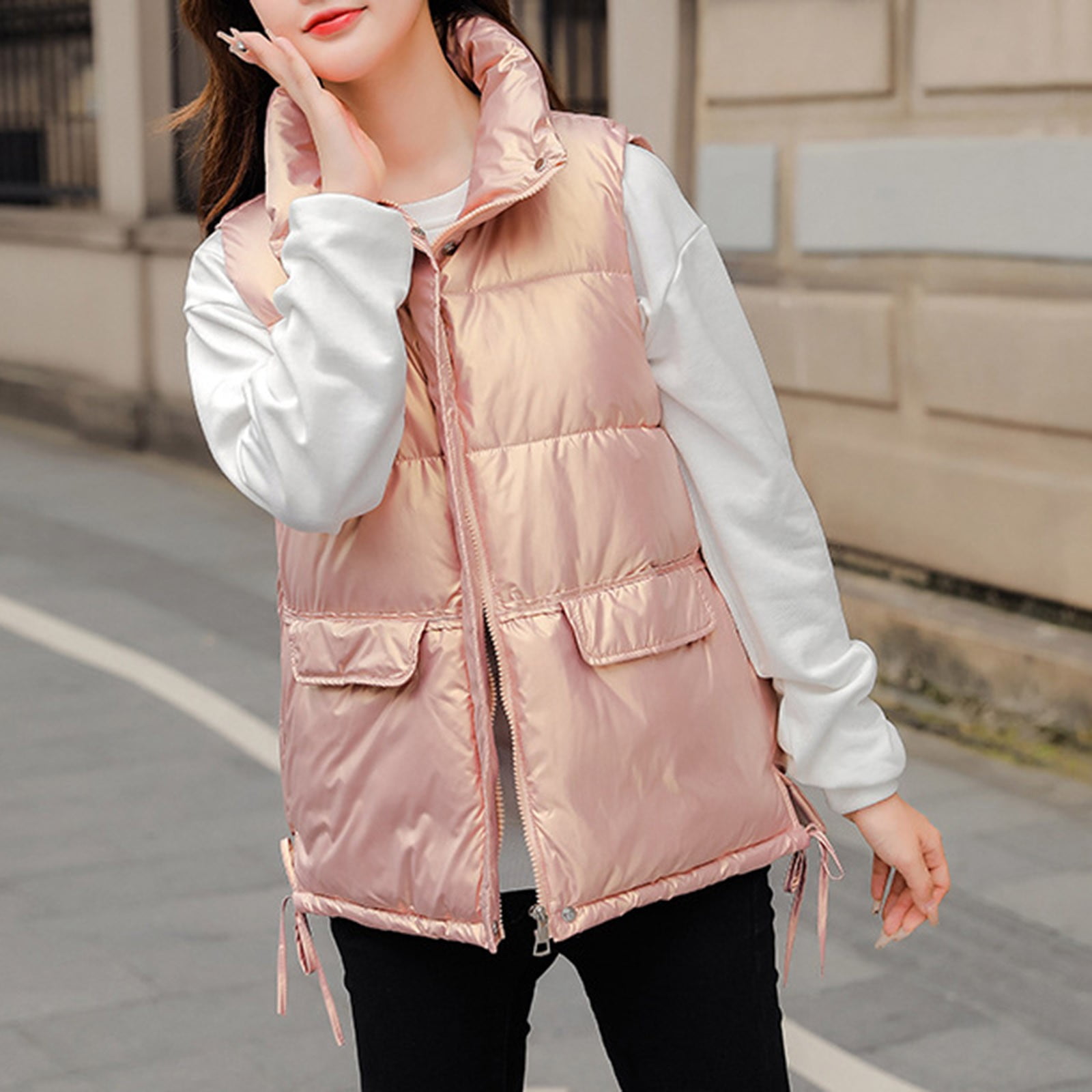 Yinguo Down Jacket Cest Women's 2022 New Women's White Down Jacket Down