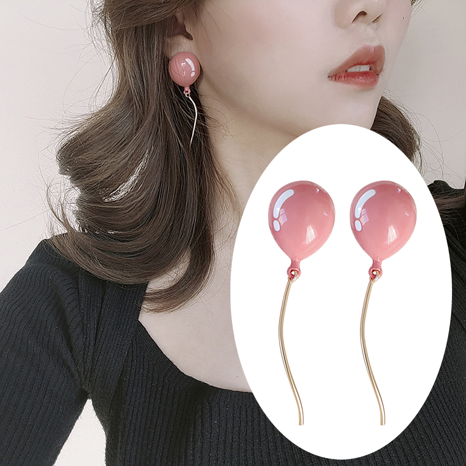 10 Pairs Non-pierced Earring Cartoon Cute Clip-on Earring Stud Earrings for  Girl - Walmart.com