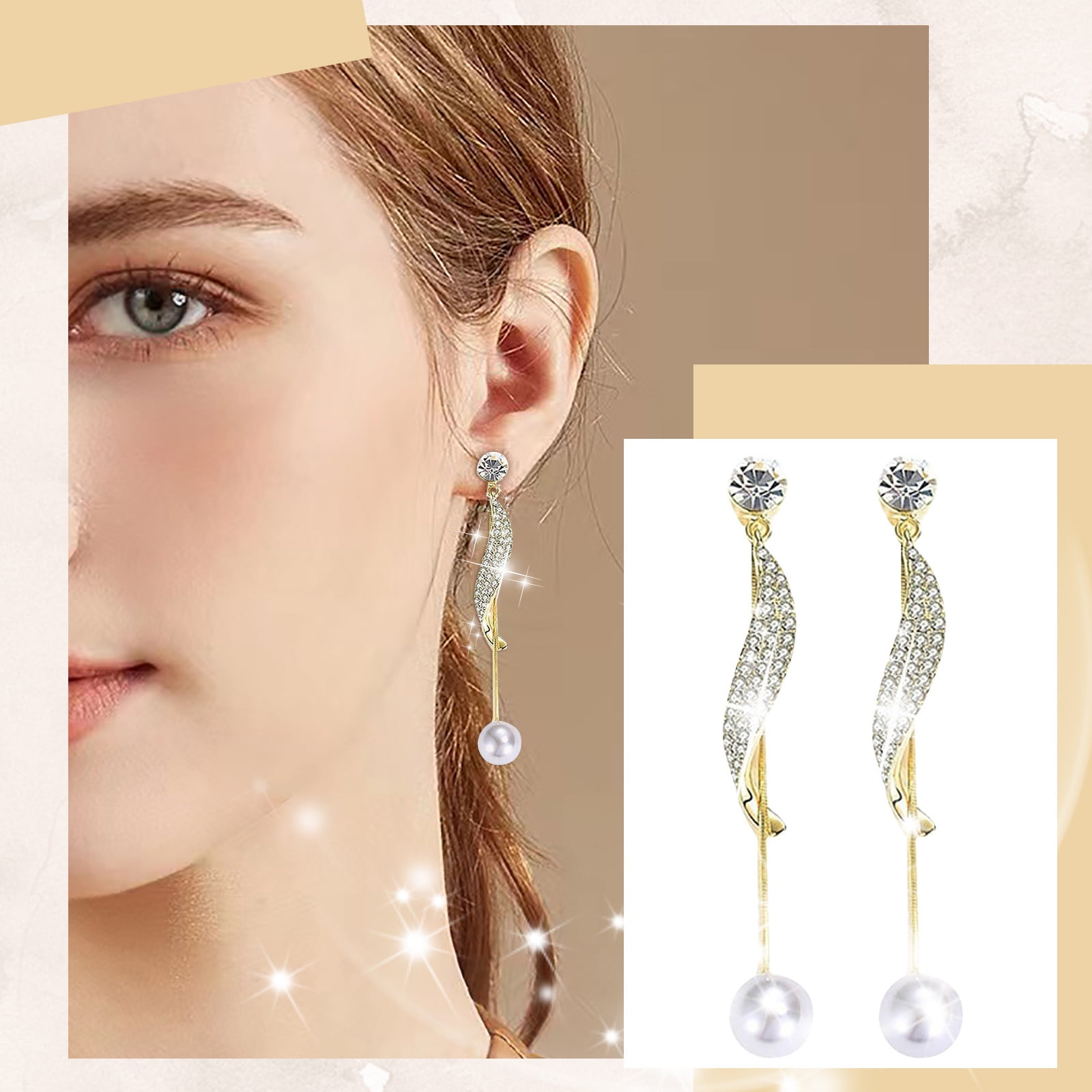Yellow Chimes Earrings for Women and Girls | Fashion Gold Crystal –  GlobalBees Shop