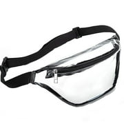 Yinguo Waterproof Waist Bag Clear Fanny Pack Women Waterproof Small Clear Waist Bag Cute Waist Pack With Adjustable Strap Clear Bag Stadium Approved