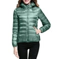 thumbnail image 1 of Yinguo Women's Packable Down Jacket Lightweight Puffer Jacket Hooded Winter Coat Mint Green S, 1 of 5