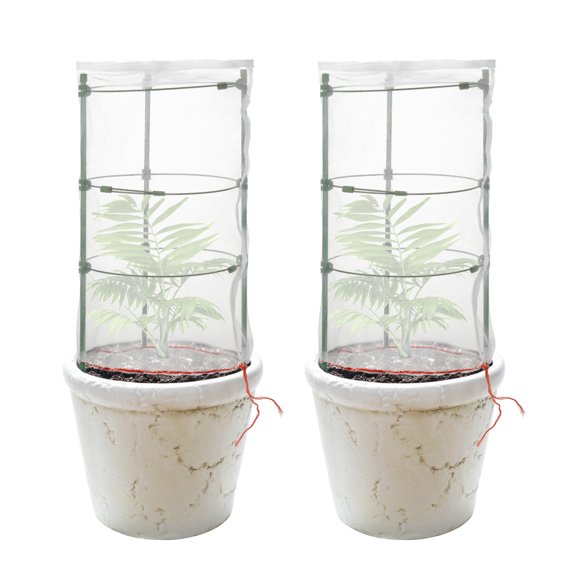 Yinkuu Plant Protection Cage Plastic Support for Climbing Vines with insect-Proof Mesh
