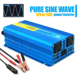 BENNTOP 2000 Watt Pure Sine Wave Inverter 12v DC to 110/120v AC 60HZ, Power  Converter with 4 AC&1 USB Output, Car Power Inverter for